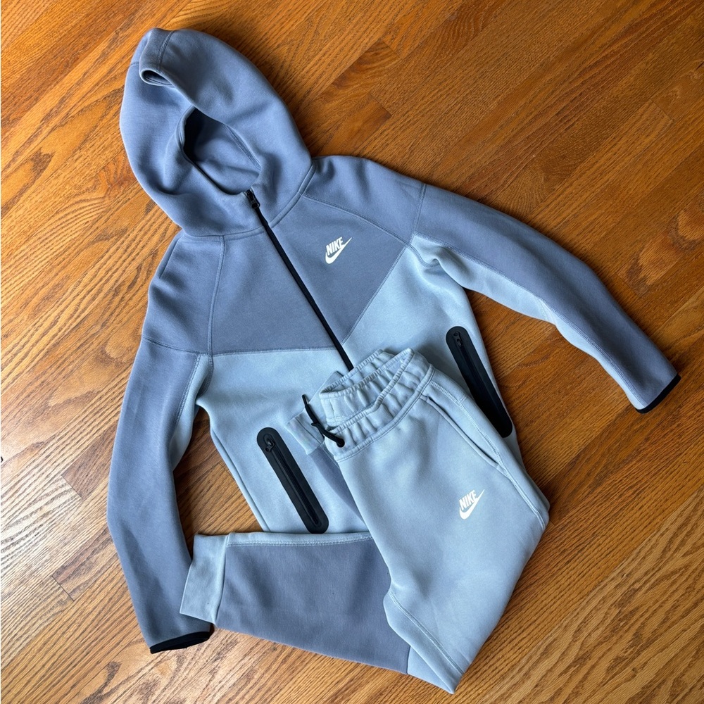 Kids Nike Tech Two-Tone blue Tracksuit
